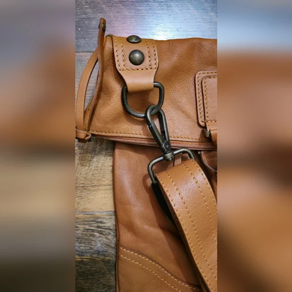 EUC! Maurizio Taiuti Brown Leather Bag - Picture 3 of 13